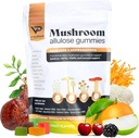 Sugar-Free Ashwagandha & Mushroom Gummies Supplement | 10 Functional Mushrooms per Serving | Immune Support, Focus, Energy | Vegan, Keto, Low Carb, Allulose Sweetener | 80 Gummies, Natural Flavors
