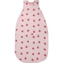 Woolino Merino Wool and Organic Cotton Ultimate Baby Sleep Sack - 4 Season Baby Wearable Blanket - Two-Way Zipper Adjustable Sleeping Bag - Universal Size (2-24 Months) - Strawberry