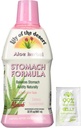Lily of The Desert Stomach Formula, Organic Aloe Vera Juice with Slippery Elm, Chamomile, Peppermint, and Ginger for Gut Health, Acid Reflux, Heartburn Relief, 32 Oz, Gelly Sachet Included.