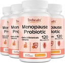 Menopause supplements for women, 120 Billion CFU Probiotic, 13-in-1 Herbs & Botanicals Complex, for Hormone Menopause, Hot Flashes, Night Sweats, Mood Swings, Sleep Disturbances, Vegan, 240 Capsules