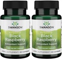 Swanson Black Raspberry - Herbal Supplement Genel Sağlık Desteği - Flavonoids & Vitamin C Doğal Kaynağı - (60 Capsules, 425 mg Her) (2 Pack)