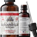 Sarsaparilla Tincture, Organik Sarsaparilla Ekstraksiyon (Smilax Medica) kuru Kök, Soğuk-Basın Organik Sebze Glycerin 2 oz, 670 mg
