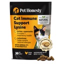 Cat Immune Support Lysine – Anti Allergy Relief & Immune Health Supplement for Cats with L-Lysine, Colostrum, Quercetin & Omega-3 – Soothes Sneezing, Runny Nose & Itchy Skin Chicken, (30-Day Supply)