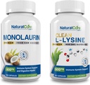 Natural Cure Labs Sche: Premium Monolaurin 600 mg + Temiz L-Lysine 600 mg