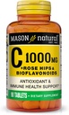 MASON NATURAL C 1000 MG Plus Rose HIPS ve BIOFLAVONOIDS Kompleksi