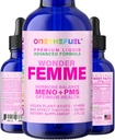 Wonder Femme Plant-Based Hormone Balance Menopause Hot Flashes Relief Support 100% Natural 17 Herbal Women Estrogen Health Supplement Dong Quai Vitex + Fast Absorb Tincture 2 oz. Liquid