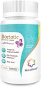 NutraBlast Boric Acid Vaginal Suppories Kompleks w/Aloe Vera & FOS Prebiyotik Advancedr | All Natural Boriotic | Made in USA (30 Count)