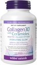 Webber Naturals Collagen30, Ceramids, Bioaktif Collagen,, 120 Tablet, Hydrating Glow, Skin Hydration, Elasticity & Smoothness, Non GMO, Dairy & Gluten Free Collagen,, 120 Tablet, Hydrating Glow, Helps improve Skin Hydration, Elasticity & Smoothness, Non GMO, Dairy & Gluten Free