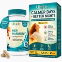 UltaLife Her Harmony Menopause Supplements for Women - Hot Flashes Menopause Relief & Hormon Balance for Women - Contains Black Cohosh, Dong Quai, Red Clover & More - Estrogen Free - 120 Capsules