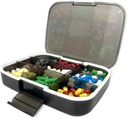 Büyük Pill Organizer, 7.7x5.7" Seyahat Vitamini Kutu Işık 9 Karşılaştırmalar Portatif Pill Vakaları Tamamlar Depresyon Moisture Kanıt Pill Sahibi Tıp Konteyneri Konteyneri
