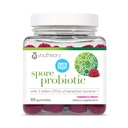 Youtheory Spore Probiotic Gummies - Supplement for Gut Health Support* - with Bacillus coagulans (is-2) - Supports Diarrhea Relief & Regular Bowel Movement* - Sugar Free - 60 Gummies (30-Day Supply)