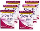 Slow release Iron, Tabletler 30 ea (Pack of 6)