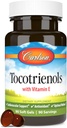 Carlson - Tocotrienols, 40 mg, Doğal Kaynak Vitamini E, Gamma, Alpha, Delta, Beta, Sustainable Sourced, 90 Softgels