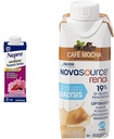 19g proteini olan Diiyal Hastalar için Nepro Beslenme Shake, 420 Calories, Karma Berry, 24 Kont ve NOVASOURCE Renal Formula 475 Calories, 22g protein, Mocha, 24 Count and NOVASOURCE Renal Formula