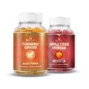 BeLive Turmeric and Apple Cider Vinegar Gummies for Inmune Support, Mobility Support, Detox, Cleanse and Digestive Health
