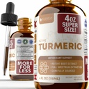 Rejuvica Health Active Turmeric 4oz XL Süper Boyut - Gelişmiş Sıvı Tamam Tincture - Curcuma Longa Extract Drops - Turmeric Roots Only - Natural Occurring Curcumininin