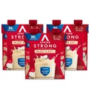 Atkins Güçlü Yüksek Protein Shake, Vanilla Flavored, 30g protein, Low Carb ve Low Sugar Shake, Keto Friendly, Gluten Free, Muscle and Gut Health Support Complex, 12 Count