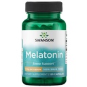 Swanson Melatonin - Herbal Supplement - Sleep and Relaxation - (120 Capsules, 3mg Each)