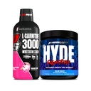 PROSUPPS L-Carnitine 3000 Stimulant Ücretsiz Sıvı Shots (Dragon Meyvesi) ve Bay Hyde Signature Series Pre-Workout Energy Tozed Drink (Mavi Razz)
