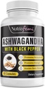 Organic Ashwagandha with Black Pepper for Imporved Absorption. Resistant to Stress, Increases Energy Levels & Supports Memory Enhancement- 650 Mg 60 Capsules