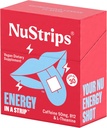 NuStripsTM Fast-Dis, Enerji Kanallarını 50 mg Caffeine, L-Theanine & Vitamin B12 – Instant Energy & Focus Without Jitters or Crash – Works Faster Than Coffee – Renoing Lemon – 30 Strips