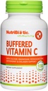 NutriBiotic Buffered Vitamin C, 500 Mg, 100 Caps | Pharmaceutical Grade Vitamin C with Calcium, Magnesium, Potassium, and Zinc | Antioxidant & Collagen Support | Non-GMO & Gluten Free