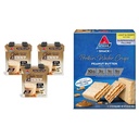 Atkins Chai Tea Latte Protein 15g proteini, 3g Net Carb, 1g Sugar + Atkins Peanut Butter Protein Wafer Crisps with 10g Protein, 4g Net Carb, 1g Sugar, 5 Count Carb, 1g Sugar, 5 Count