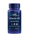 Life Extension Vitamin D3 with Sea-Iodine™, 125 mcg (5000 IU) – Immune Support, Bone Health, Thyroid Health – 1 Daily, Gluten-Free, Non-GMO – 60 Capsules