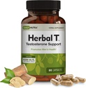 DailyNutra Herbal T Men's Health Formula Supplement for Endurance, Vitality, & Health Aging - KSM-66 Ashwagandha, Tongkat Ali, Tribulus, Eleuthero, & Horny Goat Weed (90 Capsules)