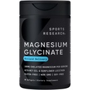 Sports Research® Magnezyum Glycinate - Destekler Restful Sleep & Enzymatic Processes - 160 mg Chelated - Liquid Softgel - 60 Count