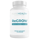 PUREHEALTHTH ReGrow - Saç Büyüme Vitaminleri - Saw Palmetto, Biotin, Collagen, çinko, Iron, Iodine, Selenium & More - Kadınlar ve Erkekler için Saç Ekleri - 60 Capsules