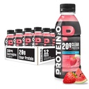 Protein2o Hydration Drink - 2-in-1 Sıvı Clear Whey proteini ve Elektrolyte İçecek - 20g Protein, Vitaminler B5, B6 - Post-Workout Recovery - 16.9 Fl Oz - 12 Strawberry Watermelon