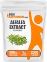 BulkSupplements.com Alfalfa Extract Powder - Alfalfa Supplement, Green Superfood Powder - Vegan & Gluten Free, Green Supplements - 500mg per Serving, 1kg (2.2 lbs) (Pack of 1)
