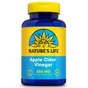 Nature's Life Apple Cider Vinegar Supplements 250 mg - ACV Tablets for Detox Cleanse and Digestion Support - with 87 mg Acetic Acid - 60-Day Money Back Guarantee - 250 Servings, 250 Vegetarian Tablets