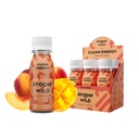 Proper Wild Vegan Energy Shots, with L-Theanine, and Organic Caffeine, Clean Plant Based Energy Drink, Gluten-Free, GMO-Free, Dairy-Free, Stevia-Free, Soy-Free, Peach Mango, 2.5 Fl Oz, 6 Pack