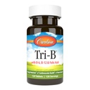 Carlson - Tri-B, B Kompleksi, 25 mg B-6, 400 mcg B-12, Folic Acid Energy Pills, Cardiovascular Health, B Kompleks Vitaminleri, B12 Tamam, B Vitamin Kompleksi, 120 Tablet