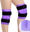 REVIX Reusable Diz Buz Paketi Post-Workout Recovery için yuvarlanabilir, Gel Buz Paketi Soğuk Kompresyon, Soft Plush Cover ve Hands-Free Application, A Set of Two