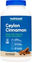 Nutricost Organic Cinnamon (Ceylon Cinnamon) 1.200 mg Servis, 150 Capsules - Gluten Free, Non-GMO