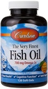 Carlson The Very Finest Fish Oil Orange 120 + 30 Softgels, 700 mg (May be Chewed)