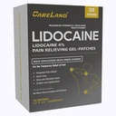 CARELAND 4% Lidocaine Gel Patch, 35 Count Maximum Strength Pain Patches for Muscle Relief in Neck Knee Back and Shoulders Unscented Numbing Patch for Soothing Nerves, Joints