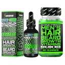 Ayıd growth Kit w/ 6X Liquid BIOTIN Supplement with Collagen Peptides + 6 20.00006 14-in-1 BIOTIN Gummies / Beard Büyüme Vitaminleri ve Saç Büyümeleri Erkekler için - Amerika'da Formüle Edildi