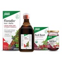 Floradix Iron & Herbs (23.7 oz) & Salus Red Arıt Kristalleri (7 oz) - Sağlıklı Enerji Desteği için Demir Supplement* & Organik Beslenme Arıt Kökleri