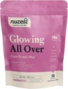Nuzest Protein Plus | Glowing All Over | Strawberry | Support of Healthy Hair, Skin, Nails and Collagen Production | Vitamins and Minerals | 8.8oz/ 250g (10 Servings)