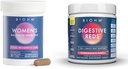BIOHM Women's Probiotics 30B CFU & 210 oz Essential Digestive Reds Powder Bundle, Comprehensive Gut & Vaginal Health Support, Rich in Antioxidants, Enzymes, Vitamins