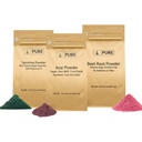 PURE ORIGINAL INGREDIENTS Beet Root, Spirulina ve Acai Toz Sche, Çeşitli Boyutlar, GMO, Herbal Supplements