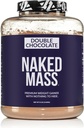 NAKED Double Chocolate Mass - 1,260 Calories, 50G Protein, Nothing Artificial. All Natural Weight Gainer Protein Powder - 8Lb Bulk, GMO Free, Gluten Free & Soy Free