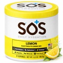 SOS Hydration Electrolyte Toz İçecek Mix | Bulk 31 Hizmetler | - Low Sugar | 15 Calorie Keto-Friendly & Rapid Rehidr| Lemon Flavor