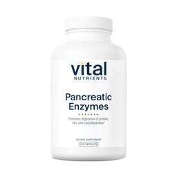 Vital Nutrients Pancreatic Enzymes 1000 mg (Full Strength) | Pancreatin Digestion Supplement with Protease, Amylase & Lipase | Digestive Enzymes | Gluten, Süt ve Soy Free | 180 Capsules