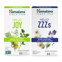 Himalaya Merhaba Joy, Improving Mood ve Spirits & Hello ZZZs with Melatonin for Sleep Support, 60 Capsules Every - Schen