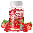 Erkekler ve Kadınlar için Kreatif Monohidrat Gummies Kompleksi - İleri Formula W/L-Taurine + Vitamin B12, Sugar Free Chewable Supplement,90 Strawberry Gummies Kompleksi